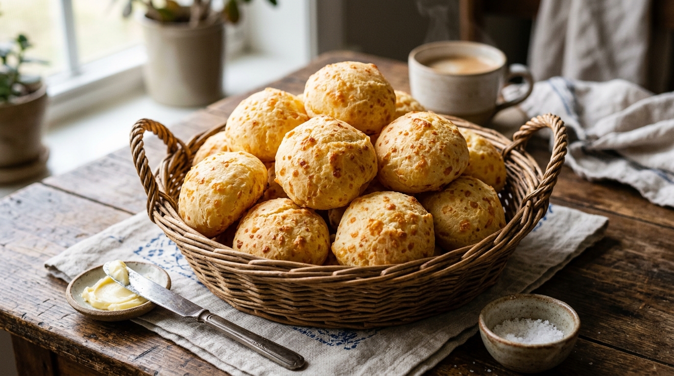 Pão de Queijo Mineiro Crocante na Airfryer